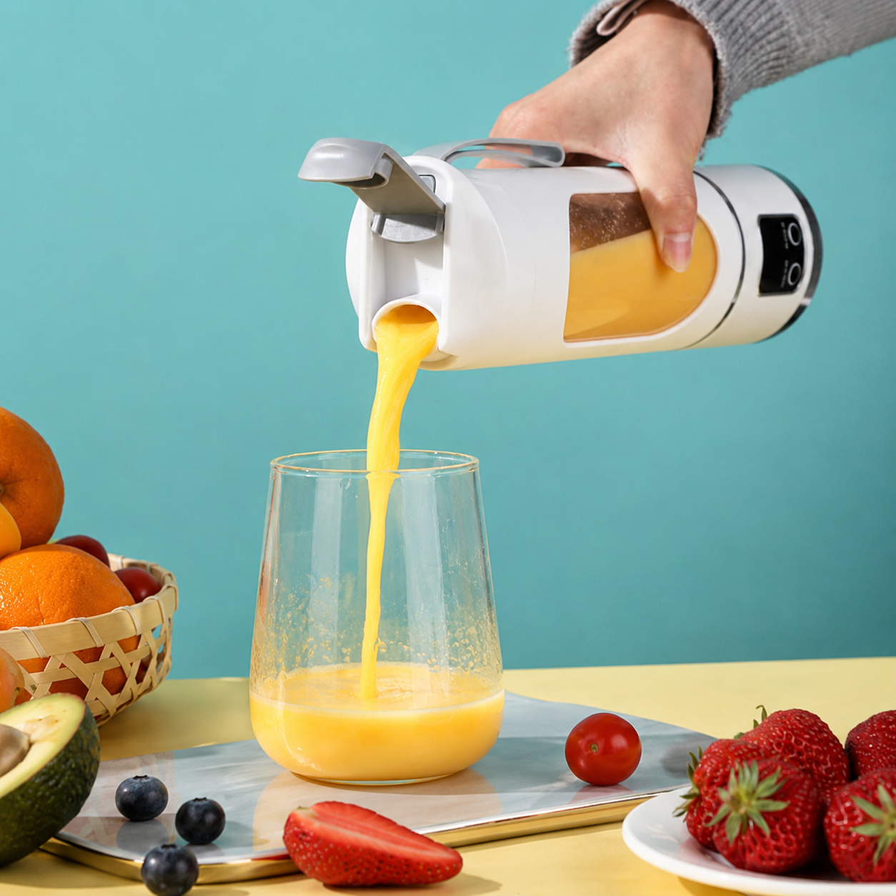 Portable Juicer – Rechargeable Mini Blender for Smoothies & Fresh Juice